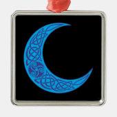 Celtic Blue Moon Metalen Ornament (Voorkant)