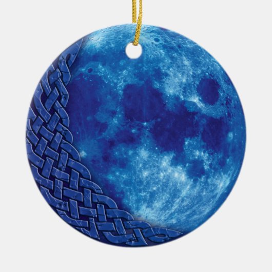 Celtic Blue Moon Ornament (Voorkant)