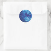 Celtic Blue Moon Ronde Sticker (Tas)