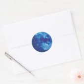 Celtic Blue Moon Ronde Sticker (Envelop)
