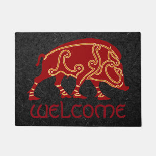 Celtic Boar Design 18 x 24-inch deurmat