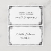 Celtic Border Frame Wedding Place Card Plaatskaartje (Buitenkant ongevouwen)