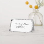 Celtic Border Frame Wedding Place Card Plaatskaartje (Achterkant)