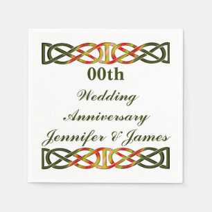 Celtic Braid Wedding Jubileum Servet