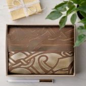 Celtic Brown Suade Tribal Art Tissuepapier (Geschenk)