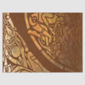 Celtic Brown Suade Tribal Art Tissuepapier (Voorkant)