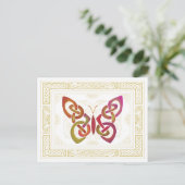 Celtic Butterfly Briefkaart (Staand voorkant)