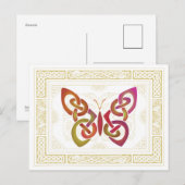 Celtic Butterfly Briefkaart (Voorkant / Achterkant)