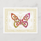 Celtic Butterfly Briefkaart (Voorkant)
