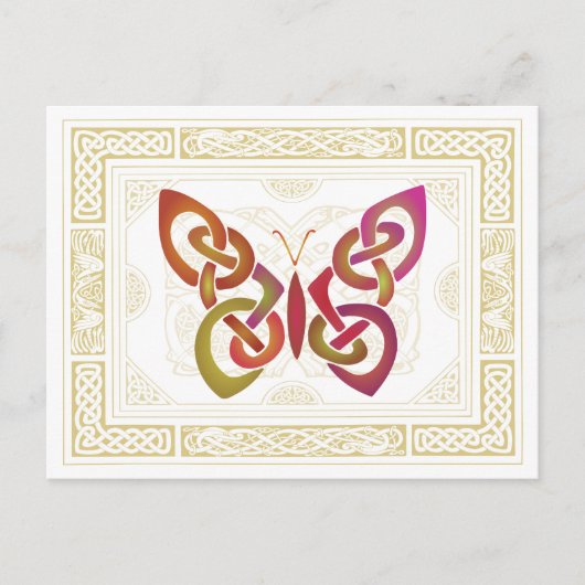 Celtic Butterfly Briefkaart (Voorkant)