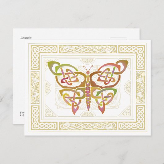 Celtic Butterfly II Briefkaart (Voorkant / Achterkant)
