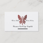 Celtic Butterfly Logo Theme Visitekaartje (Voorkant)