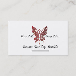 Celtic Butterfly Logo Theme Visitekaartje