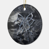 Celtic Butterfly Metal Keramisch Ornament (Links)