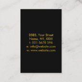 Celtic Butterfly Ornament - Green and gold Visitekaartje (Achterkant)