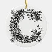 Celtic "C" with Birds Ornament (Voorkant)