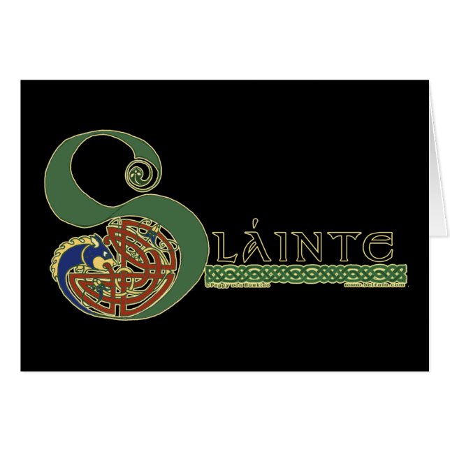 Celtic Card, Slainte Design (Voorkant Horizontaal)