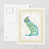 Celtic Cat Briefkaart (Voorkant / Achterkant)