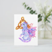 Celtic Cat Briefkaart (Staand voorkant)