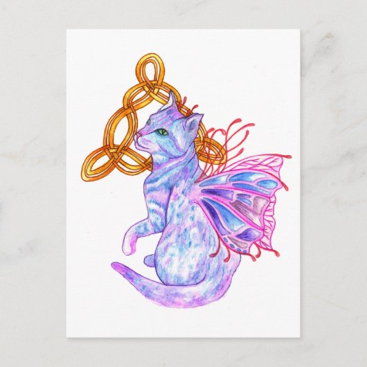 Celtic Cat Briefkaart (Voorkant)