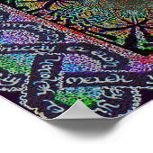 Celtic Christelijk Hebreeuws names van YHWH knot Poster (Hoek)