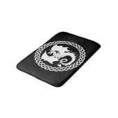 Celtic Circle Dragon Black Badmat (Gekanteld)