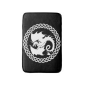 Celtic Circle Dragon Black Badmat (Voorkant Verticaal)