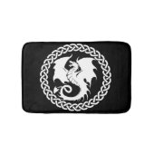 Celtic Circle Dragon Black Badmat (Voorkant)