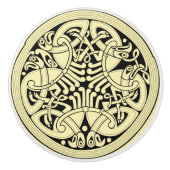 Celtic Circle~ OM HET EVEN WELKE ACHTERGRONDKLEUR Keramische Knop (Voorkant)