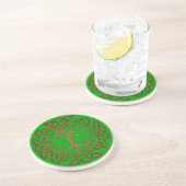 Celtic Circle & Tree Irish-stijl Drinken Onderzett Zandsteen Onderzetter (Zijkant)