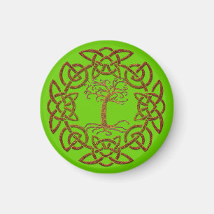 Celtic Circle Tree of Life Irish supporter Magnet