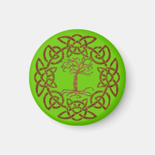 Celtic Circle Tree of Life Irish supporter Magnet (Voorkant)