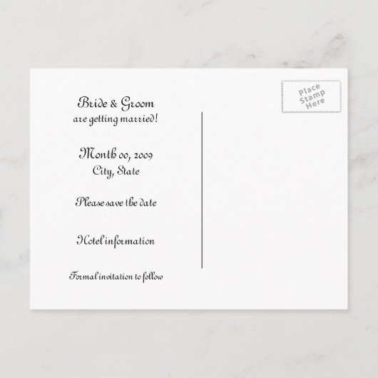 Celtic Claddagh Bewaar de datum Briefkaarten (Achterkant)