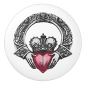 Celtic Claddagh Keramische Knop (Voorkant)