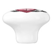 Celtic Claddagh Keramische Knop (Zijkant)