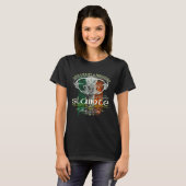 Celtic Claddagh Slainte Grunge Irish Flag St Patri T-shirt (Voorkant volledig)