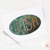 CELTIC CLASSICS Irish Flag Collectie Ovale Sticker (Envelop)