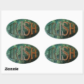CELTIC CLASSICS Irish Flag Collectie Ovale Sticker (Vel)
