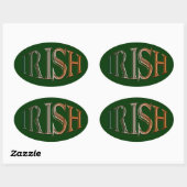 CELTIC CLASSICS Irish Flag Collectie Ovale Sticker (Vel)