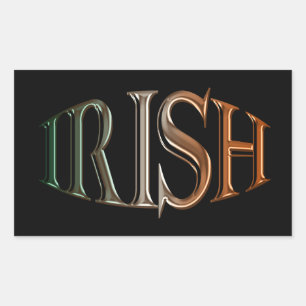 CELTIC CLASSICS Irish Flag Collectie Rechthoekige Sticker