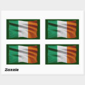CELTIC CLASSICS Irish Flag Collectie Rechthoekige Sticker (Vel)