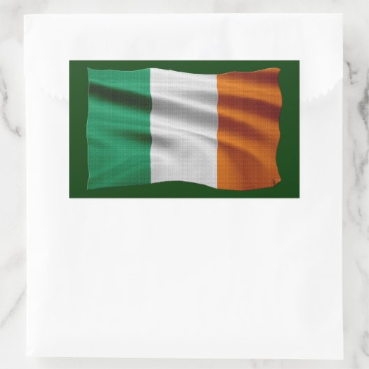 CELTIC CLASSICS Irish Flag Collectie Rechthoekige Sticker (Tas)