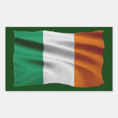 CELTIC CLASSICS Irish Flag Collectie Rechthoekige Sticker (Voorkant)