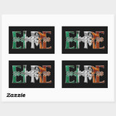 CELTIC CLASSICS Irish Flag Collectie Rechthoekige Sticker (Vel)