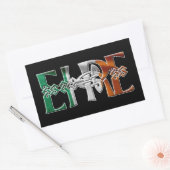 CELTIC CLASSICS Irish Flag Collectie Rechthoekige Sticker (Envelop)