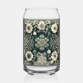 Celtic Clover Floral Charm Blikvorm Glas (Achterkant)
