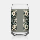 Celtic Clover Floral Charm Blikvorm Glas (Rechts)