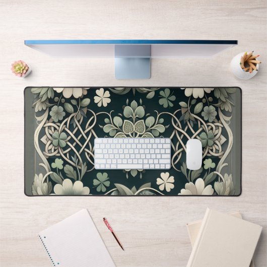 Celtic Clover Floral Charm Bureaumat (Kantoor 1)
