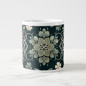 Celtic Clover Floral Charm Grote Koffiekop (Voorkant)