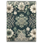 Celtic Clover Floral Charm Klembord (Achterkant)